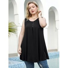 95% Rayon, 5% Spandex. LARACE plus size tunic tops for women are made of soft, stretchy material, make you feel cool. No shrinking, pilling. Highly recommend these summer clothes for women. Imported Pull On closure Hand Wash Only Plus Size Tank Tops for Women - LARACE sleeveless tunic tops for women loose fit dressy tanks are made of super breathable fabric, be cool with LARACE plus size summer tops. LARACE tunic tops for women can be worn as daily womens clothes as well as comfortable maternity Casual Summer Clothes, Sleeveless Tops For Women Casual, Summer Clothes For Women, Tunic Tops For Women, Tunic Tops For Leggings, Plus Size Summer Tops, Tie Dye Tops, Plus Size Tunic, Sleeveless Tunic Tops