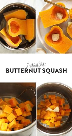 how to cut butternut squash into cubes in the instant pot and then mash