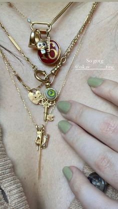 Large Statement Rings, Watch Chain Necklace, Maximalist Jewelry, La Jewelry, How To Have Style, Necklaces And Rings, Mexican Jewelry, Stacked Necklaces