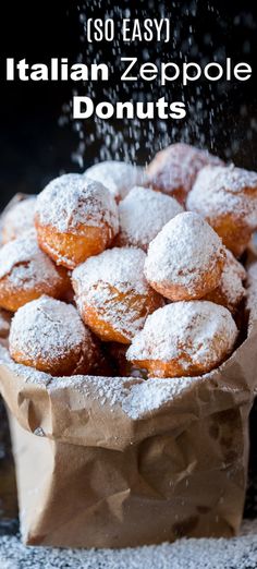 Zeppole are an Italian pastry similar to Bomboloni and are basically fried donut balls made out of Cream Puff dough. Zeppole donuts are rolled in sugar with a fluffy, melt-in-your-mouth center. These Italian donut holes are simple to make and always disappear fast. Finger Donut Recipe, Olive Garden Italian Donuts Recipe, Pizza Dough Zeppoles, Pizza Dough Donut Holes, Olive Garden Zeppoli Recipe Copycat, Sourdough Zeppole, Zeppoli Recipe With Ricotta, Zeppoli Recipe Easy, Italian Recipes Authentic Desserts