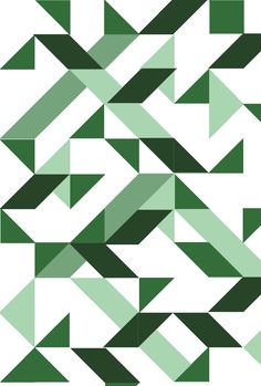 an abstract green and white pattern