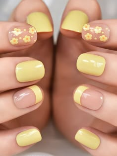 Yellow Nail, Colorful Nails, Smink Inspiration