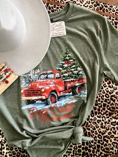 Deer Creek Mercantile Red Truck Christmas Graphic Tee - Deer Creek Mercantile Loveless Cafe, Red Truck Christmas, Deer Creek, Stocking Stuffers For Women, Christmas Graphic, Cozy Holiday, Christmas Hoodies, Red Truck, Holiday Gathering