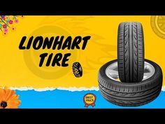 two tires stacked on top of each other with the words lion hart tire above them