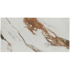 the marble is white and brown in color