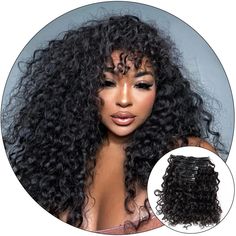 Island Curl -  Clip In Hair Extensions True and Pure Texture Type 3 Hair, Curly Clip Ins, Curl Pattern, Defined Curls, Clip In Hair, Headband Wigs, Deep Wave, Clip In Hair Extensions, Human Hair Extensions