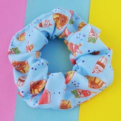 Fairy Kei Hair, Kawaii Hair Accessories, Kawaii Sweets, Pastel Fairy, Blue Animals, Disney Hair, Pet Play, Handmade Scrunchie, Kawaii Hairstyles