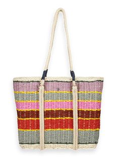 Soft Ice Trendy Bucket-shaped Beach Bag For Shopping, Beach Bag With Braided Handles, Trendy Woven Beach Bag, Everyday Paper Straw Bags For Beach Season, Casual Beach Bag, Paper Straw Tote, Trendy Woven Beach Bag In Bucket Shape, Trendy Woven Bucket Beach Bag, Bucket Beach Bag For Vacation Shopping, Vacation Beach Bag For Shopping In Bucket Shape