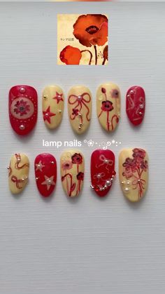 Nail Set Aesthetic, Nail Inspo Board, Mini Nails Ideas, Laufey Nails Ideas, Ceramic Nails Design, Fall Maximalist Nails, Artsy Nail Art, Nail Trends 2020 Summer, Country Theme Nails