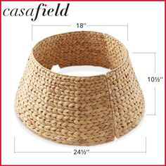 the size of a basket with measurements for it