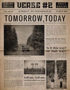 the front page of an old newspaper with images of trees and people on it, including a car