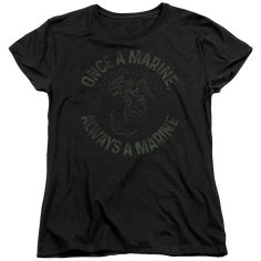 U.S. Marine Corps Always A Marine Women's T-Shirt Women's T-Shirt U.S. Marine Corps. Once A Marine, Crazy Ex Girlfriends, Printed Clothing, Us Marine Corps, Girl Superhero, Us Marine, Adulting Shirts, Marine Corps, Cotton Tee