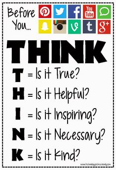 a poster with the words think and what is it? in black, white, and red