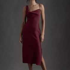 Reposhing This Item I Purchased From @Poshlustb. Loved It, But It Did Not End Up Fitting Me. Never Worn! Questions? Leave A Comment Below! Bhldn Bridesmaid Dresses, Midi Evening Dress, Bhldn Bridesmaid, Sabrina Dress, Midi Bridesmaid Dress, Bhldn Dresses, Bhldn Dress, Berry Color, Midi Slip Dress