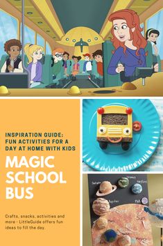 an advertisement for the magic school bus