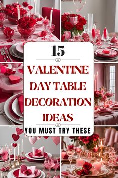 Valentine’s Day table decoration ideas to craft the perfect romantic ambiance with elegant centerpieces, candles, and creative themes.