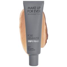 A smoothing makeup primer that visibly reduces the appearance of pores and fine lines for a smooth texture and blurred finish.Finish: NaturalSkin Type: Normal, Oily, and CombinationConcerns: PoresHighlighted Ingredients: - Ginseng: Known to protect, promote radiant-looking skin, and maintain a smooth complexion.What Else You Need to Know: Reduce the appearance of pores for up to 24 hours and instantly smooth skin's appearance with the Step 1 Primer Pore Minimizer. Innovative polymers and silica Pore Minimizer Primer, Velvet Skin, Pore Minimizer, Foundation Primer, Peter Thomas Roth, Sephora Beauty, Enlarged Pores, Minimize Pores, Make Up For Ever