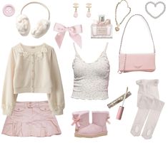 Pink Soft Outfit Aesthetic, Coquette Style Aesthetic, Skz Clothes, Cherry Blossom Outfit, Girly Winter Outfits, Actor Dr, Aesthetic Winter Outfit, Coquette Winter, Coquette Outfits