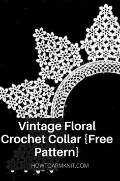 Come see these awesome Vintage Floral Crochet Collar {Free Pattern} These collars are so cute and fun to make! These crochet vintage floral collar are just so awesome you are going to love this! #VintageFloralCrochetCollar{FreePattern} #Crochetcollar #Vintagefloralcrochetcollar #Crochetcollar Magic Circle