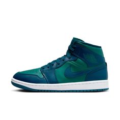 Style: Bq6472-301 Color: Sky J Teal/Sky J French Blue/White Gender: Womens Nike 270s, Air Jordan 1 Mid Women, Womens Air Jordan, Teal Shoes, Original Air Jordans, Air Jordans Women, Jordan Shorts, Red Jordans, Buy Jordans