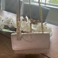 Great Conditions. Care/Travel Tory Burch Bag Included. Tory Burch Purse, Tory Burch Bags, Tory Burch Bag, Cream And Gold, Tory Burch, Shoulder Bags, Bag Lady, Purse, Shoulder Bag