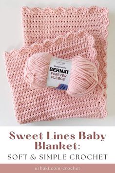 Create a soft and stylish Sweet Lines Baby Blanket, perfect for any nursery or cozy corner. This blanket uses simple stitches and a beautiful striped design to create a warm, inviting texture. Great for beginners and seasoned crocheters alike, this pattern is easy to follow and perfect for customizing with different color schemes. Whether it’s a thoughtful handmade gift or a comforting blanket for your own home, the Sweet Lines Baby Blanket adds warmth and charm to any setting. Linen Stitch Crochet Baby Blanket, Super Bulky Baby Blanket Crochet Free Pattern, Crochet Baby Blanket Stitches, Sweet Snuggles Lite Pattern, Free Crochet Pattern For Baby Blanket, Baby Girl Blanket Crochet Patterns Free, Soft Baby Blanket Crochet Pattern, Baby Blankets Crochet Free, Easy Crochet Baby Blanket For Beginners