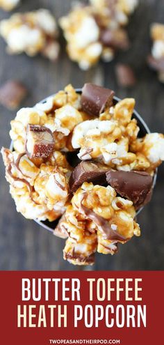 chocolate and marshmallow popcorn in a bowl