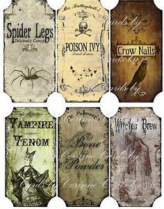 six harry potter bookmarks with the names of each character and their name on them