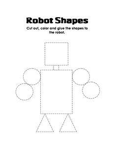 ESL Kid Stuff: robot shapes robotshapessheet.gif (816×1056) Robot Shapes Preschool, Shape Robots Preschool, Robot Theme Preschool Activities, Robot Templates Free Printable, Shape Robot, Robot Activities, Robot Printable