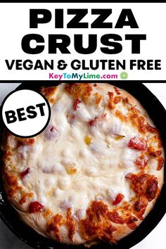 the pizza crust is vegan and gluten free, but it doesn't taste