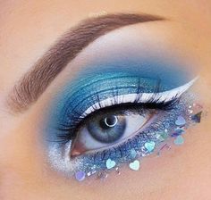 Snowflake Makeup, Boo Berry, Fantasy Make-up, Drag Make-up, White Liquid, Edgy Makeup