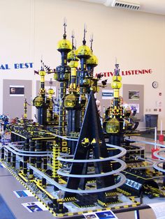 a model of a city made out of legos