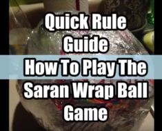 the quick guide to play the saran wrap ball game is shown in this screenshot