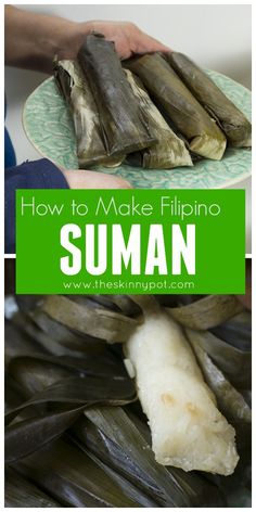 an image of how to make filipino suman