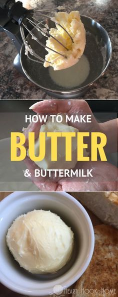 how to make butter and buttermilk