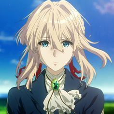 Violet Evergarden, An Anime, Anime Character, Blue Eyes, Violet, Blonde, Anime, Hair, Blue