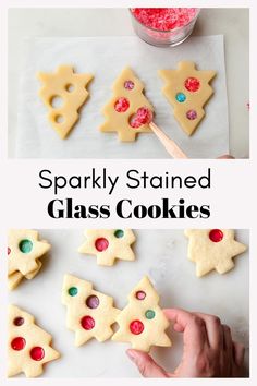 this is an easy recipe for sparkly stained glass cookies