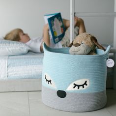 baby shower gift boy, fox nursery theme, woodland nursery theme, woodland nursery decor, cute fox basket Baby Shower Basket, Toy Storage Bin, Basket Toy Storage, Coiled Rope Basket, Toy Baskets, Cube Storage Baskets, Nursery Storage Baskets, Nursery Baskets, Toy Bin