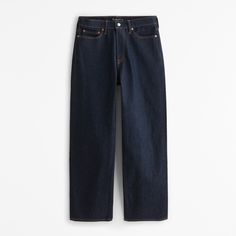 Our new baggy jeans, that are relaxed and baggy-fitting through the leg with slight puddle at the shoe, in our 100% cotton no-stretch fabric and broken-in denim feel. Features a dark wash and clean hem. Features a longer inseam designed to puddle around the shoe. For a shorter visual, choose a shorter inseam. Dark Wash Baggy Jeans, Baggy Jean, Men's Bottoms, Clothing Pieces, Man Up, Fall Fits, Suits Coats, Athletic Fits, Baggy Fits