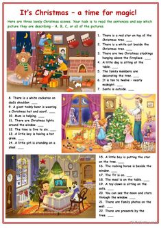 Esl Reading Comprehension, Christmas Articles, Christmas Quiz, Christmas Lesson, English Christmas, Christmas Teaching, English Projects, English For Beginners, Christmas Reading