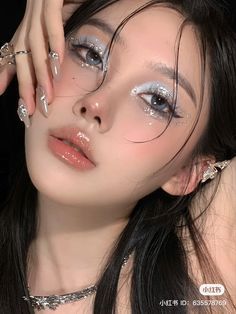 Pretty Eye Makeup, Sparkly Makeup, Chinese Makeup, Douyin Makeup, Fairy Makeup