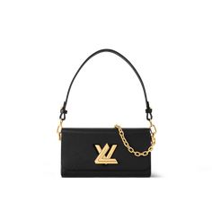 LOUIS VUITTON® - Twist West - Black Luxury Bags Collection, Beautiful Handbags, Louis Vuitton Official, Louis Vuitton Twist, Black Gift, Louis Vuitton Handbags, Cowhide Leather, Luxury Bags, Mother Gifts