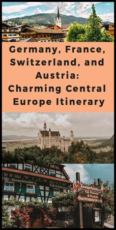 germany, france, switzerland, and austrian charming central europe itinerary book cover