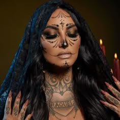 La Catrina Eyes | Araceli Beauty Makijaż Sugar Skull, Mexican Halloween Costume, Catrina Costume, Halloween Makeup Sugar Skull, Mexican Halloween, Dead Makeup, Cute Halloween Makeup, Halloween Makeup Diy, Skeleton Makeup