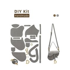 the diy kit is designed to look like it has been made with fabric and leather