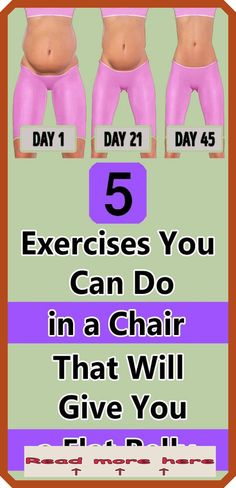 the five exercises you can do in a chair that will give you a flat belly