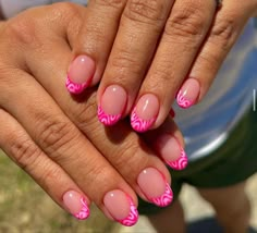 Acrylic nails summer Super Cute Summer Nails, Almond Nail Ideas Summer, Preppy Nail Designs, Spring Break Nails, Teen Nails, Broken Nails, Round Nails