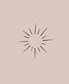 a black and white drawing of a starburst on a light pink background with the words, i love you