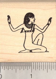 Small Egyptian Isis Rubber Stamp, Egyptian Goddess Ancient Egyptian Artifacts, Egyptian Artifacts, Custom Rubber Stamps, History Projects, Egyptian Goddess, Craft Printing