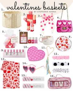 valentine's day gift guide for the whole family with lots of cute and unique items